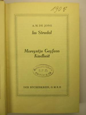 88/80/40649(2)-4 : Im Strudel
Mereyntje Geytens Kindheit (1930)