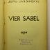 88/80/40663(9) : Vier Säbel (1931)