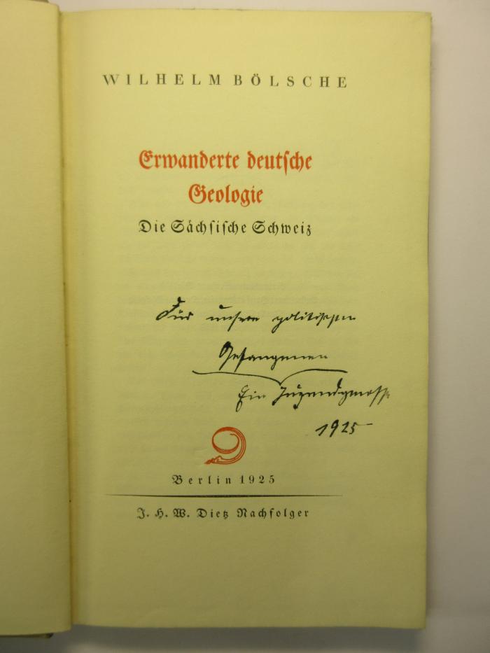 88/80/40662(7) : Erwanderte deutsche Geologie
Die Sächsische Schweiz (1925)