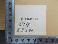 - (Reichsversicherungsamt), Etikett: Name; 'Bibliothek.
Hd 97'. 