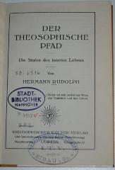 P 4339 : Der Theosophische Pfad. Stufen des inneren Lebens (1931)