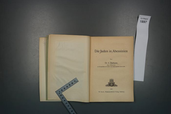  Die Juden in Abessinien. (1921)