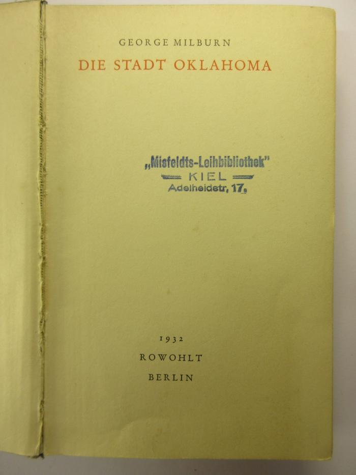 88/80/40732(3) : Die Stadt Oklahoma (1932)