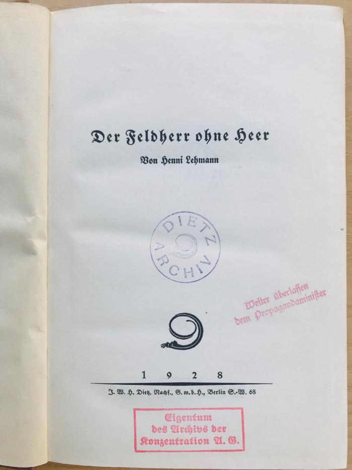 88/80/40685(X) : Der Feldherr ohne Herr (1928)