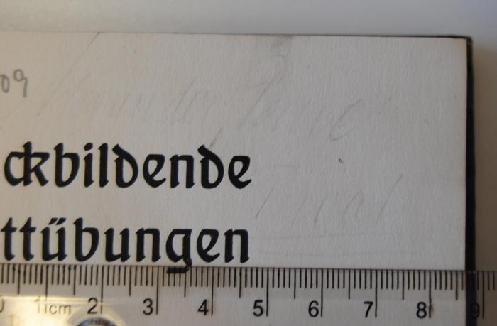 - (Wanda[?], [?]), Von Hand: Name, Ortsangabe, Notiz; 'Wanda[?], Peine[?], Privat'. 