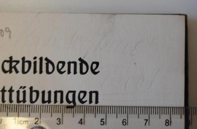 - (Wanda[?], [?]), Von Hand: Name, Ortsangabe, Notiz; 'Wanda[?], Peine[?], Privat'. 