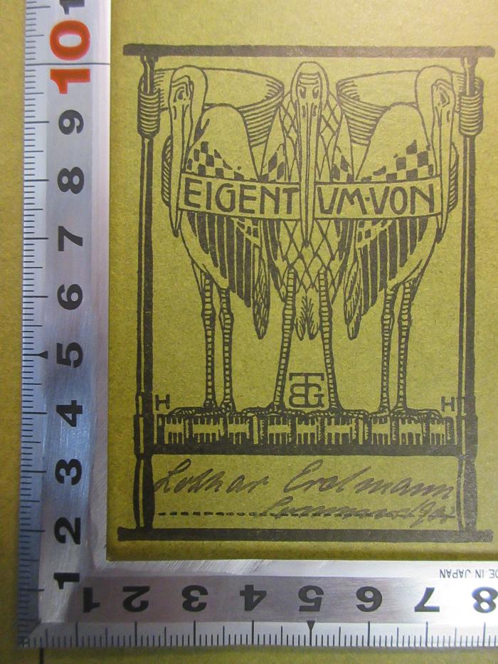 Phil 2b1 bus 3.A. : Die Weltanschauungen der großen Philosophen der Neuzeit (1907);- (Erdmann, Lothar ), Von Hand: Name, Datum; 'Lothar Erdmann Sommer 1908'. 