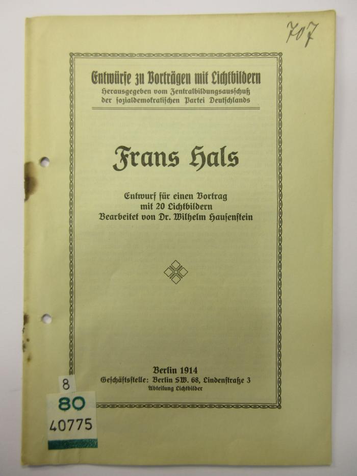 88/80/40775(3) : Frans Hals (1914)