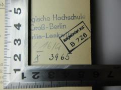 - (Pädagogische Hochschule), Von Hand: Signatur; 'X 3965'. 