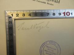- (Paul Vogel), Von Hand: Name; 'Paul Vogel.'. 