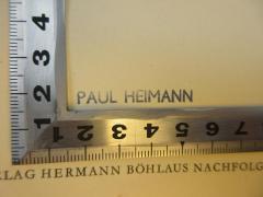 - (Heimann, Paul), Stempel: Name; 'Paul Heimann'. 
