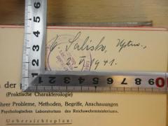 - (Salisko, Eduard), Von Hand: Name, Datum; 'E. Salisko, [...].,
2. V. 1941.'. 