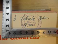 - (Salisko, Eduard), Von Hand: Name, Datum; 'E. Salisko, [...].
1. V. 41.'. 