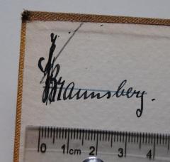 - (Braunsberg, [?]), Von Hand: Name; 'J.[?] Braunsberg.'. 