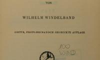 100 WIND : Einleitung in die Philosophie (1923)
