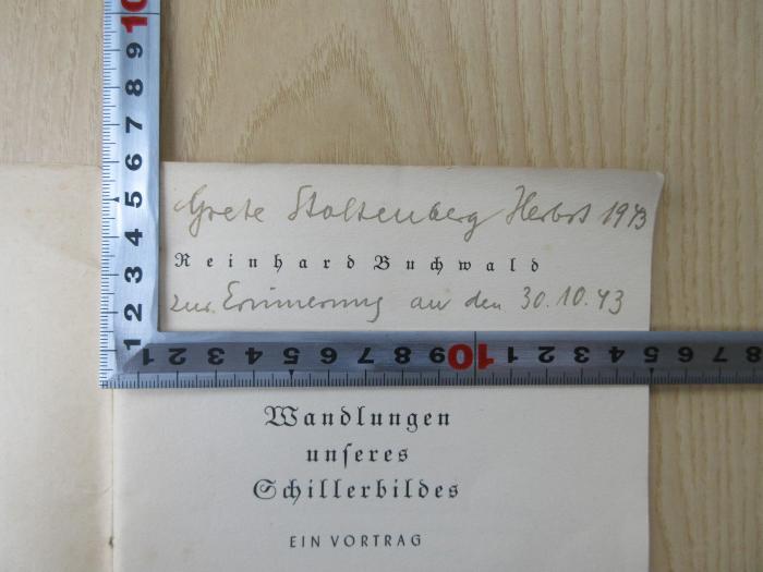 Grete Stoltenberg Herbst 1943 zur Erinnerung an den 30.10.43