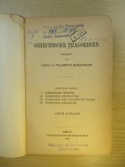 Lit 15 tra 1 : Griechische Tragoedien (1919)