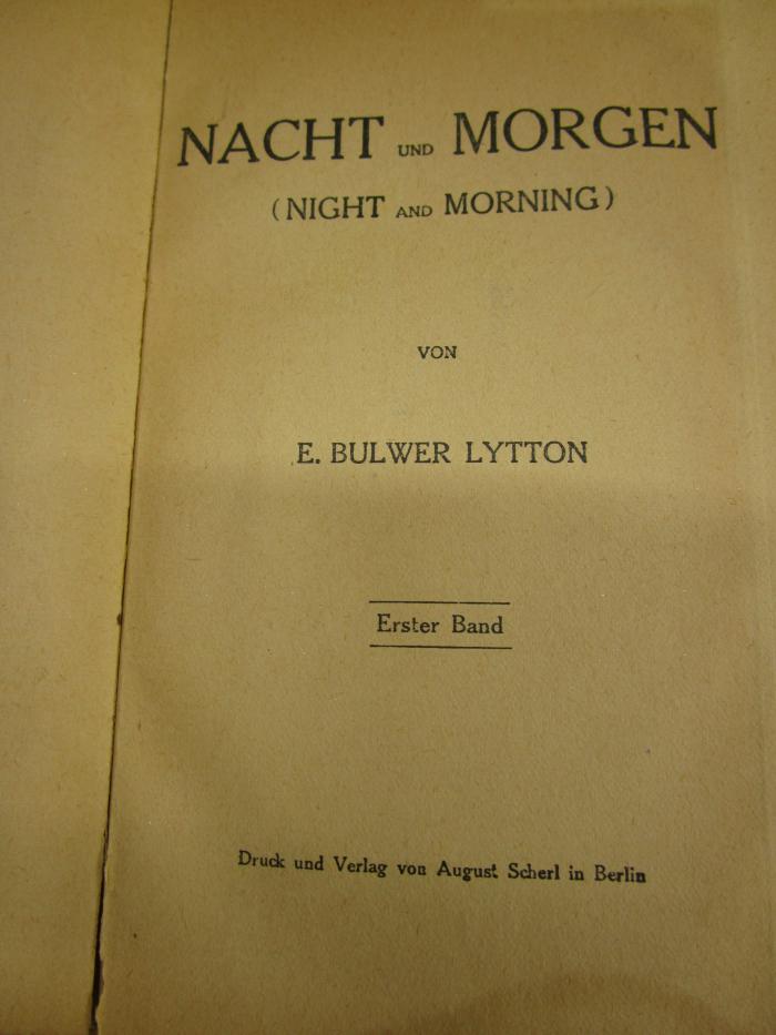 Cq 1902: Nacht und Morgen (Night and Morning) (o.J.)