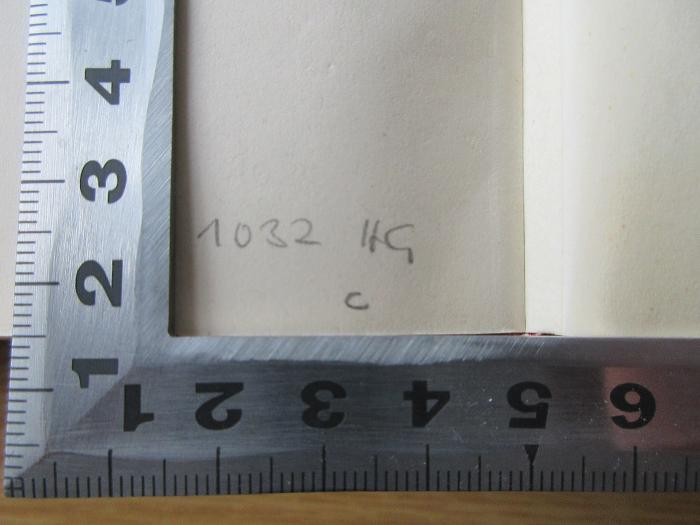2 D 56-2 : Die Statistik in Deutschland nach ihrem heutigen Stand. Bd. 2 (1911);-, Von Hand: Nummer; '1032 HG
c'