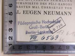 - (Pädagogische Hochschule), Von Hand: Signatur; 'VIII 6569'. 