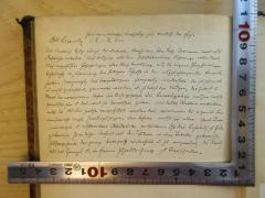 - (Israel, S. A.), Von Hand: Notiz; 'Gedanken darüber, [...].
Abt Resewitz 3.[.].1.N.S.113.
Mit [...] fängt [...]'. 