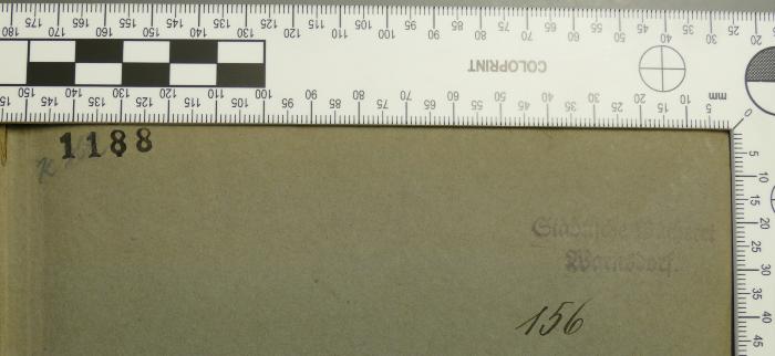 - (Städtische Bücherei Warnsdorf), Stempel: Nummer; '1188'. 