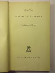 88/80/40846(1) : General und die Frauen : Vom Erlebnis zur Theorie (1932)