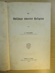 Bb 267 : Die Anfänge unserer Religion (1901)