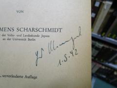 - (Klingel[?], [?]), Von Hand: Autogramm, Name, Datum; 'Hr. Klingel 1.8.42'. 