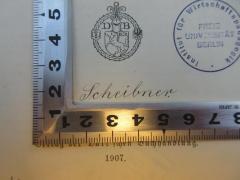- (Scheibner, Hans), Von Hand: Name; 'Scheibner.'. 