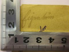 - (Sperber, Fritz), Von Hand: Annotation; 'Eigentum'. 