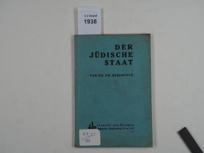  Der jüdische Staat. (1938)