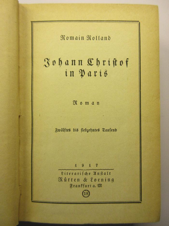 88/80/40899(5)-2 : Johann Christof in Paris (1917)