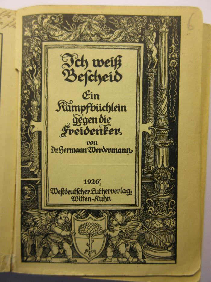 88/80/40910(7) : Ich weiß Bescheid
 (1926)