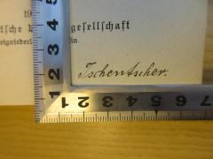 - (Tschentscher, Alfred), Von Hand: Name; 'Tschentscher.'. 