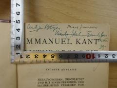 - (Beyer, Antje), Von Hand: Name, Ortsangabe, Datum; 'Antje Beyer, [...], Frankfur - t a. M. 39'. 