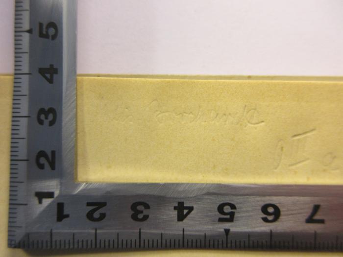-, Von Hand; '[?]
0IIIa'