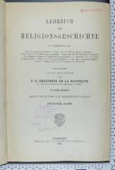 200.9 LEHR 1,2 : Lehrbuch der Religionsgeschichte (1905)