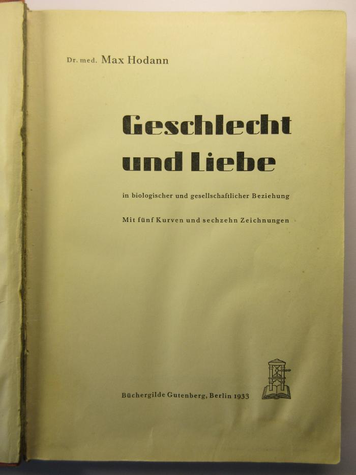 88/80/40931(6) : Geschlecht und Liebe (1933)