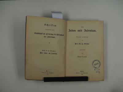  Über Juden und Judentum. (1906)