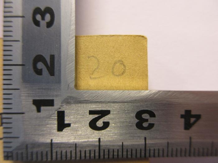 -, Von Hand: Nummer; '20'