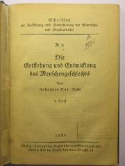 LCA_431967289820183 : Die Entstehung des Menschengeschts (1923)