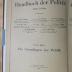 3 C 292&lt;3&gt;-1 : Handbuch der Politik. Bd. 1: Die Grundlagen der Politik (1920)