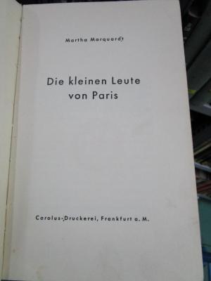 Bi 187 2. Ex.: Die kleinen Leute von Paris (1933)