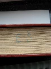 - (Schwarcz, Ervin), Von Hand: Initiale; 'E.Š.'. 