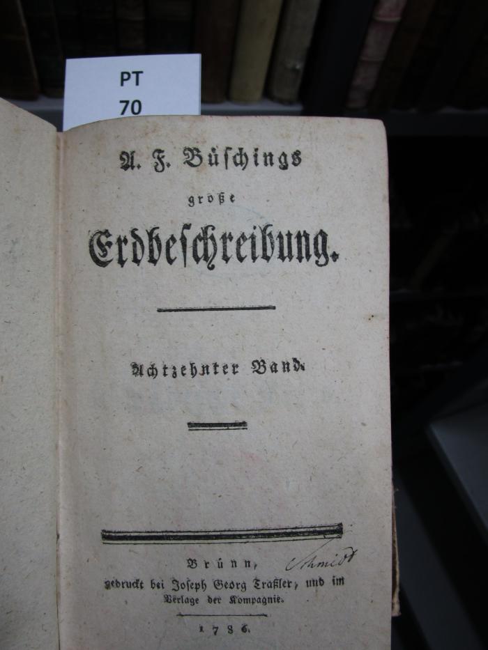 A. F. Büschings große Erdbeschreibung: Der schwäbische Kreis (1786)