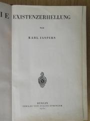 1 G 188-2 : Philosophie. Bd. 2: Existenzerhellung (1932)