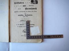 - (Klein, Hermann), Übermalt: Name, Ortsangabe, Berufsangabe/Titel/Branche; 'Hermann Klein
Prediger'. 