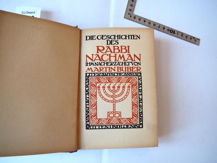  Die Geschichten des Rabbi Nachman. (1920)