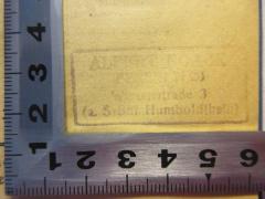 - (Noack, Albert), Stempel: Name, Ortsangabe; 'Albert Noack
Berlin N3
Wiesenstraße 3
(a. S-Bhf Humboldhain)'. 